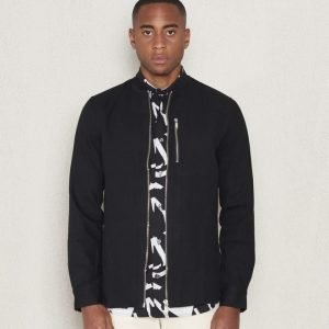 JUNK de LUXE Zip Canvas Shirt Black