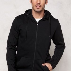 Jack & Jones Basic Sweat Zip Hood Black