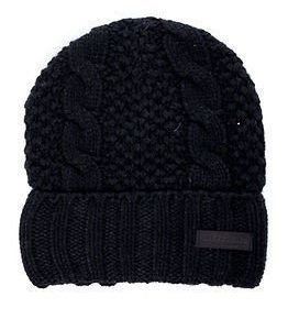 Jack & Jones Cable Beanie Black Navy