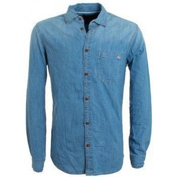 Jack Jones Chemise ONE SCO AUSTIN bleu jeans kauluspaita