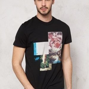 Jack & Jones Collage ss Tee Black