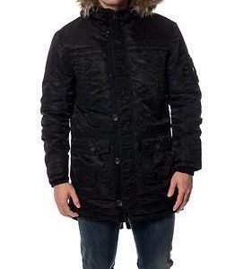 Jack & Jones Date Parka Jacket Black