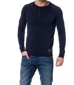 Jack & Jones Edward Knit Grandad Total Eclipse