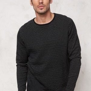 Jack & Jones Grant Knit Crew Neck Black