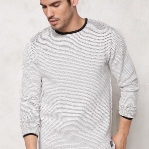 Jack & Jones Grant Knit Crew Neck Cloud Dancer