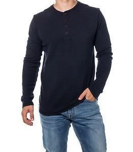 Jack & Jones Hugh Tee LS Grandad Total Eclipse