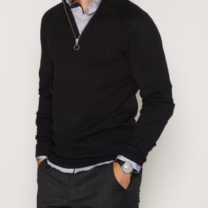 Jack & Jones Jcoamund Knit High Neck Neulepusero Musta