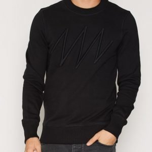 Jack & Jones Jcoberlin Sweat Crew Neck Pusero Musta