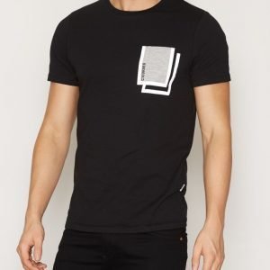 Jack & Jones Jcochrist Tee Ss Crew Neck T-paita Musta