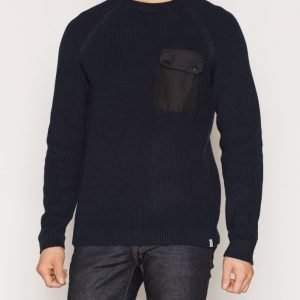 Jack & Jones Jcohouston Knit Crew Neck Neulepusero Tummansininen