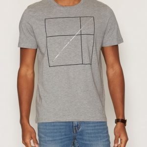 Jack & Jones Jcojose Tee Ss Crew Neck T-paita Vaaleanharmaa