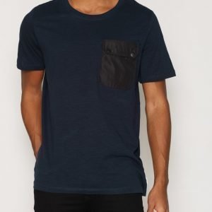 Jack & Jones Jcomule Tee Ss Crew Neck T-paita Tummansininen