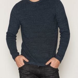 Jack & Jones Jcooctavio Knit Crew Neck Camp Neulepusero Tummansininen