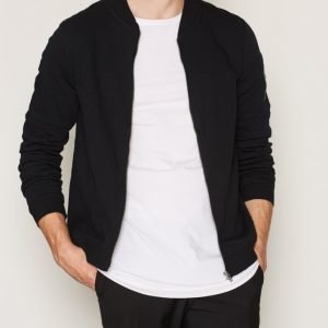 Jack & Jones Jcopete Sweat Zip Baseball Neck Noo Pusero Musta