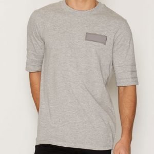 Jack & Jones Jcovera Tee Ss Crew Neck T-paita Vaaleanharmaa