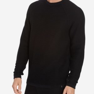 Jack & Jones Jcowind Knit Crew Neck Noos Neulepusero Musta