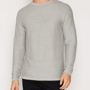 Jack & Jones Jcowind Knit Crew Neck Noos Neulepusero Vaaleanharmaa