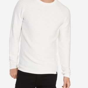 Jack & Jones Jcowind Knit Crew Neck Noos Neulepusero Valkoinen