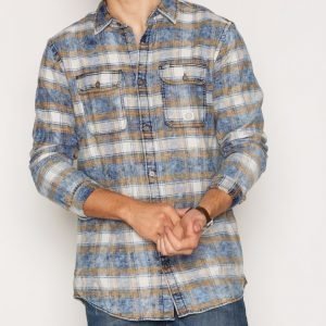 Jack & Jones Jjvauburn Shirt L/S Utility Auw Kauluspaita Vaaleanruskea