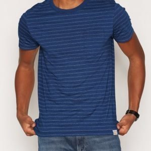 Jack & Jones Jjvclark Ss Tee Crew Neck Auw T-paita Tummansininen