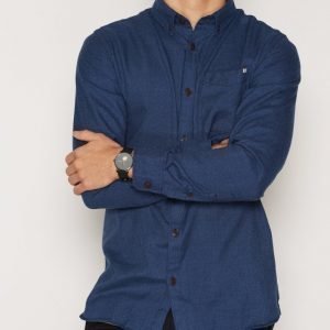 Jack & Jones Jjvcraig Shirt L/S One Pocket Bd Kauluspaita Sininen