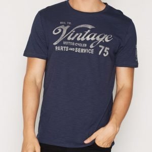 Jack & Jones Jjvdominic Ss Tee Crew Neck T-paita Tummansininen