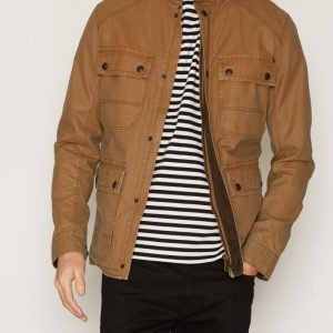 Jack & Jones Jjvhale Canvas Jacket Takki Ruskea