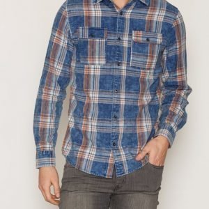 Jack & Jones Jjvhampton Shirt L/S Utility Auw Kauluspaita Rosewood