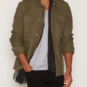 Jack & Jones Jjvoliver Field Jacket Auw Takki Tummanvihreä