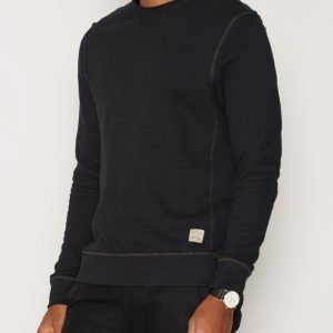 Jack & Jones Jjvrugged Sweat Basic Crew Neck Noo Pusero Musta