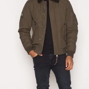 Jack & Jones Jjvteddy Bomber Jacket Bomber-takki Olive