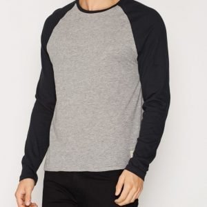 Jack & Jones Jjvtrack Ls Raglan Crew Neck Noos Pusero Musta