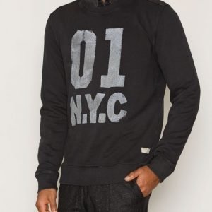 Jack & Jones Jjvwashed Sweat Crew Neck Pusero Musta