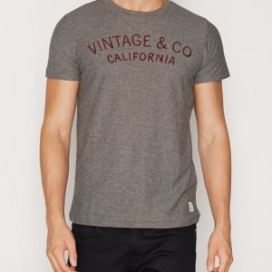 Jack & Jones Jjvzander Ss Tee Crew Neck T-paita Vaaleanharmaa