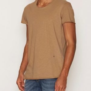 Jack & Jones Jorbas Tee Ss U-Neck Noos T-paita Tummanruskea