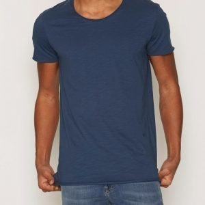 Jack & Jones Jorbas Tee Ss U-Neck Noos T-paita Tummansininen