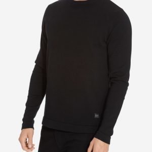 Jack & Jones Jorbasic Knit Crew Neck Noos Neulepusero Musta