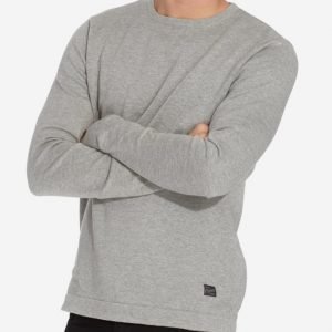 Jack & Jones Jorbasic Knit Crew Neck Noos Neulepusero Vaaleanharmaa