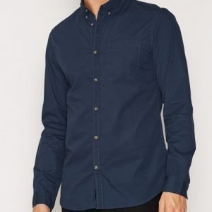 Jack & Jones Jorgavin Shirt Ls Noos Kauluspaita Tummansininen