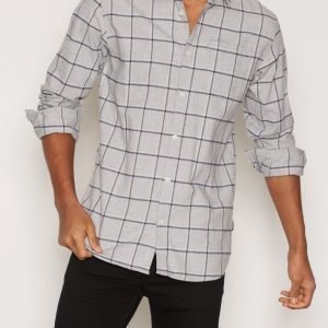 Jack & Jones Jorgrey Shirt Ls Kauluspaita Vaaleanharmaa