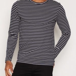 Jack & Jones Jorhelmut Tee Ls Crew Neck Pusero Tummansininen