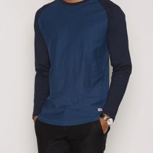 Jack & Jones Jornew Stan Tee Ls Crew Neck Noos T-paita Tummansininen