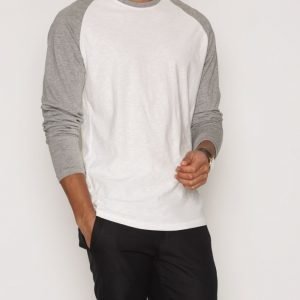 Jack & Jones Jornew Stan Tee Ls Crew Neck Noos T-paita Valkoinen