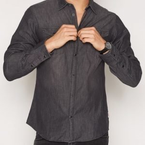 Jack & Jones Jorone Shirt Ls Noos Kauluspaita Musta