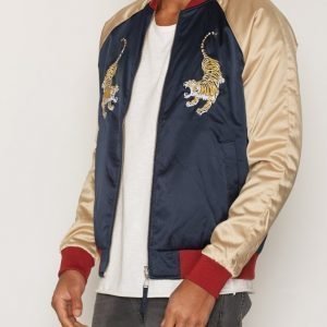 Jack & Jones Jorsatin Bomber Jacket Bomber-takki Sininen