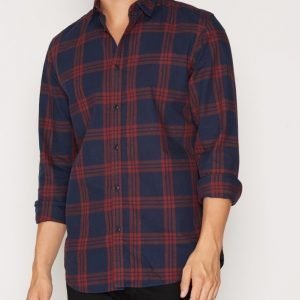 Jack & Jones Jorsope Shirt L/S Kauluspaita Tummanpunainen