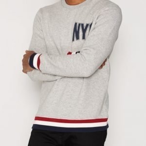 Jack & Jones Joruni Sweat Crew Neck Sweat Ls Swetari Vaaleanharmaa