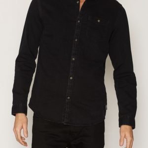 Jack & Jones Jorwilder Shirt Ls Kauluspaita Musta