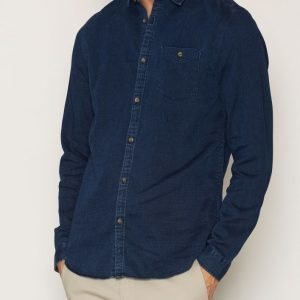 Jack & Jones Jorwilder Shirt Ls Kauluspaita Tummansininen