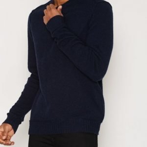 Jack & Jones Jprcasper Knit Crew Neck Neulepusero Tummansininen